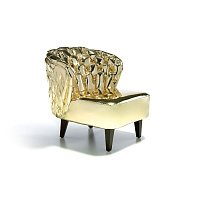 Кресло Eclair желтое золото