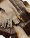 Maro Плед серо-коричневый с бахромой 130 х 170 см