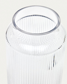 Claudia прозрачная стеклянная ваза 25 см