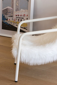 Кресло Elle Mini 348.56.G с сиденьем из искусственного меха