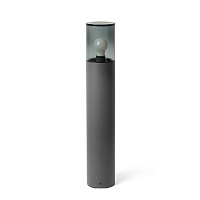 Светильник проблесковый уличный Kila 70 см темно-серый/ дымчатый