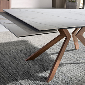 Раздвижной обеденный стол 1120/MC22079DT прямоугольный 180/220/260 x 90 x 76 cm.