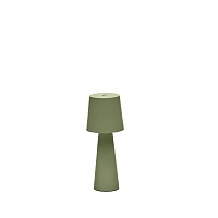 Arenys Маленькая переносная настольная лампа в зеленом цвете