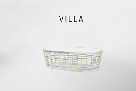 Стол журнальный Villa с керамической столешницей OFF WHITE 