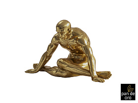 Фигурка большая Yoga золото