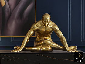 Фигурка большая Yoga золото