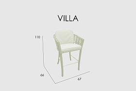 Барный стул Villa OFF WHITE
