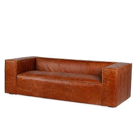 Трехместный кожаный диван Elmo 