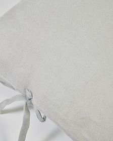 Чехол для подушки Tazu из 100% льна светло-серого цвета 45 x 45 см
